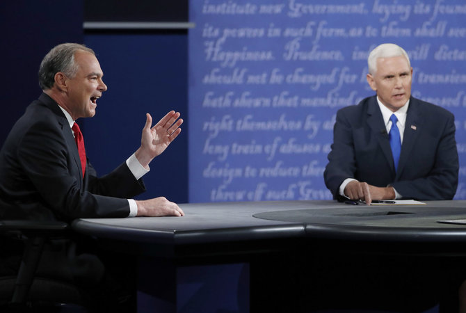 „Reuters“/„Scanpix“ nuotr./JAV viceprezidentų debatai