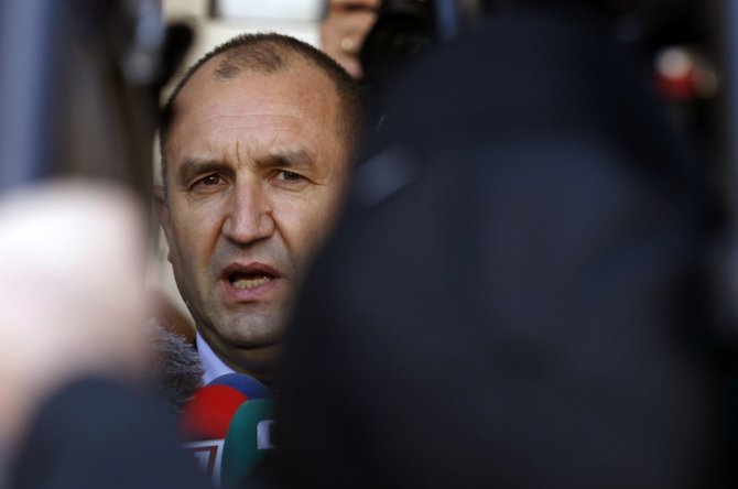 „Scanpix“/AP nuotr./Bulgarijos prezidentas Rumenas Radevas