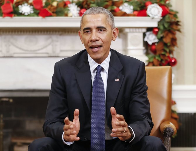 „Scanpix“/AP nuotr./Obama pasveikino Nobelio premijos laureatus „migrantus“
