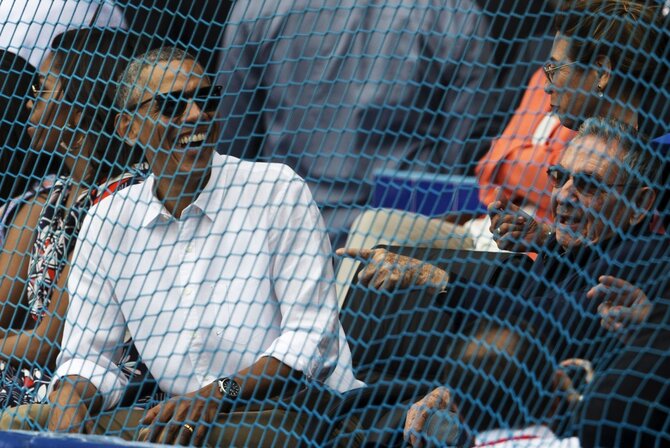 Barackas Obama su Rauliu Castro Havanoje
