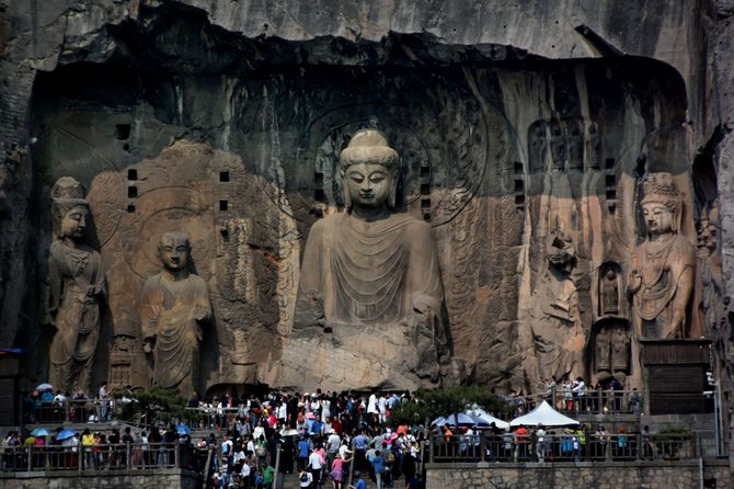 „Scanpix“/„Sipa USA“ nuotr./Longmen („Drakono vartų“) grota Chenano provincijoje Kinijoje