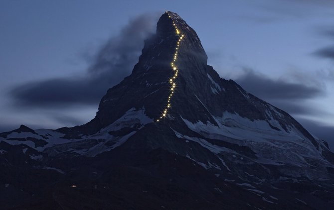 „Reuters“/„Scanpix“ nuotr./Materhorno kalnas Šveicarijoje