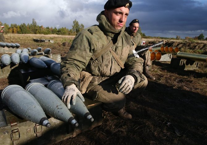 „Scanpix“/„Sputnik“ nuotr./Baltarusijos ir Rusijos karinės pratybos Kaliningrade „Zapad 2013“