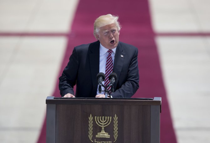 „Scanpix“/AP nuotr./Donaldo Trumpo vizitas Izraelyje