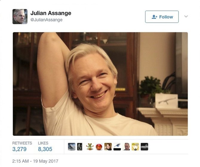 „Scanpix“/AP nuotr./Julianas Assange'as