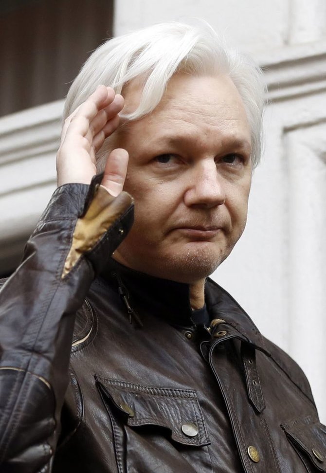 „Scanpix“/AP nuotr./Julianas Assange'as