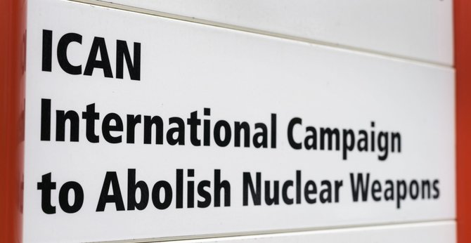 AFP/„Scanpix“ nuotr./Tarptautinė branduolinių ginklų uždraudimo kampanija