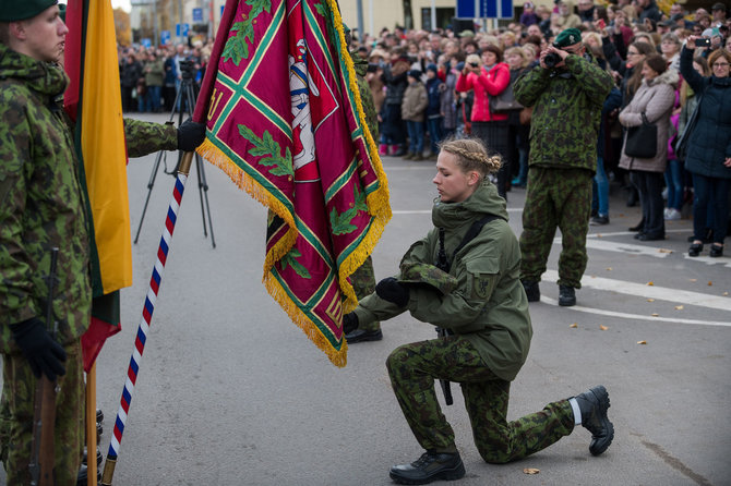 Alfredo Pliadžio nuotr./Motorizuotosios pėstininkų brigados „Žemaitija“ šauktinių priesaika