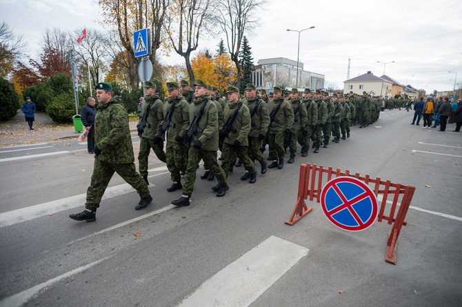 Alfredo Pliadžio nuotr./Motorizuotosios pėstininkų brigados „Žemaitija“ šauktinių priesaika