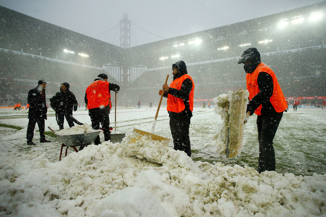 „Reuters“/„Scanpix“ nuotr./Sniegas Vokietijoje