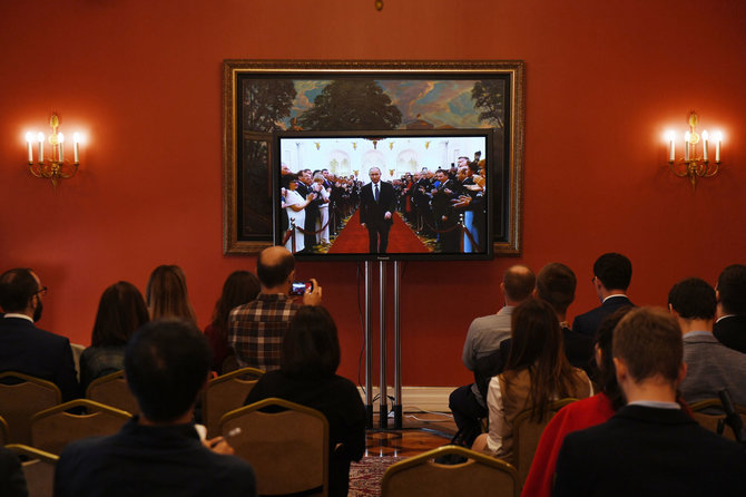 „Scanpix“/„Sputnik“ nuotr./Prezidento Putino inauguracijos 4-ai kadencijai ceremonija