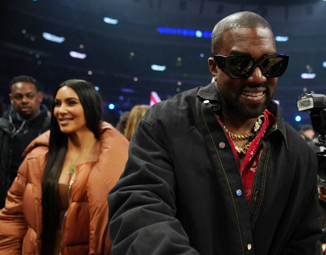AFP/„Scanpix“ nuotr./Kim Kardashian ir Kanye Westas