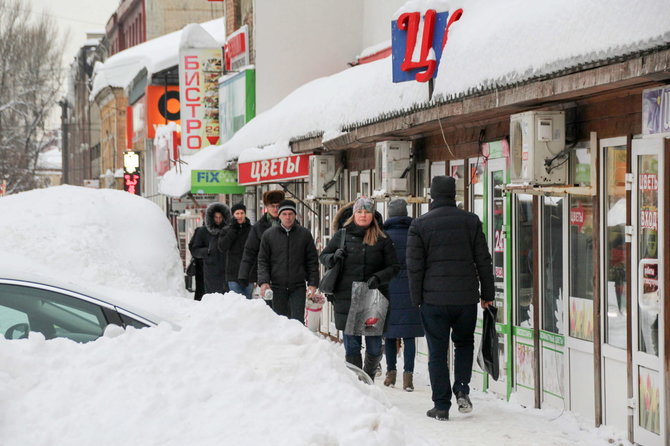 „Scanpix“/„RIA Novosti“ nuotr./Žiema Saratove 2019 m.