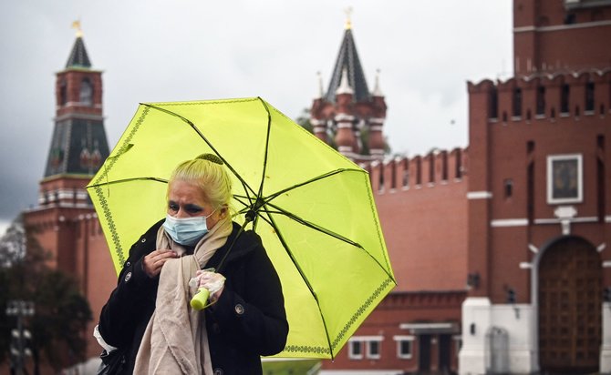 AFP/„Scanpix“ nuotr./COVID-19 Maskvoje