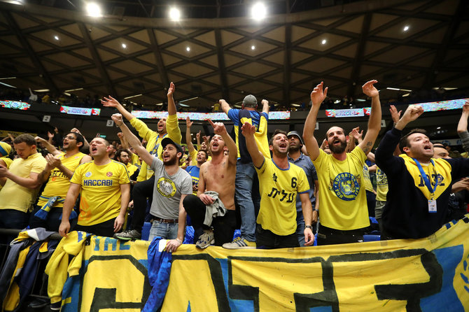 Getty Images/Euroleague.net nuotr./„Maccabi“ fanai