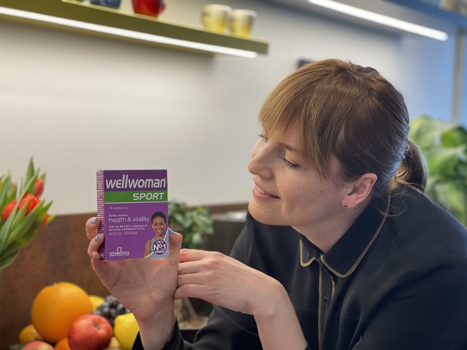 Partnerio nuotr./Vlada Musvydaitė šiuo metu naudoja jau ne kartą išbandytus „Wellwoman“ vitaminus