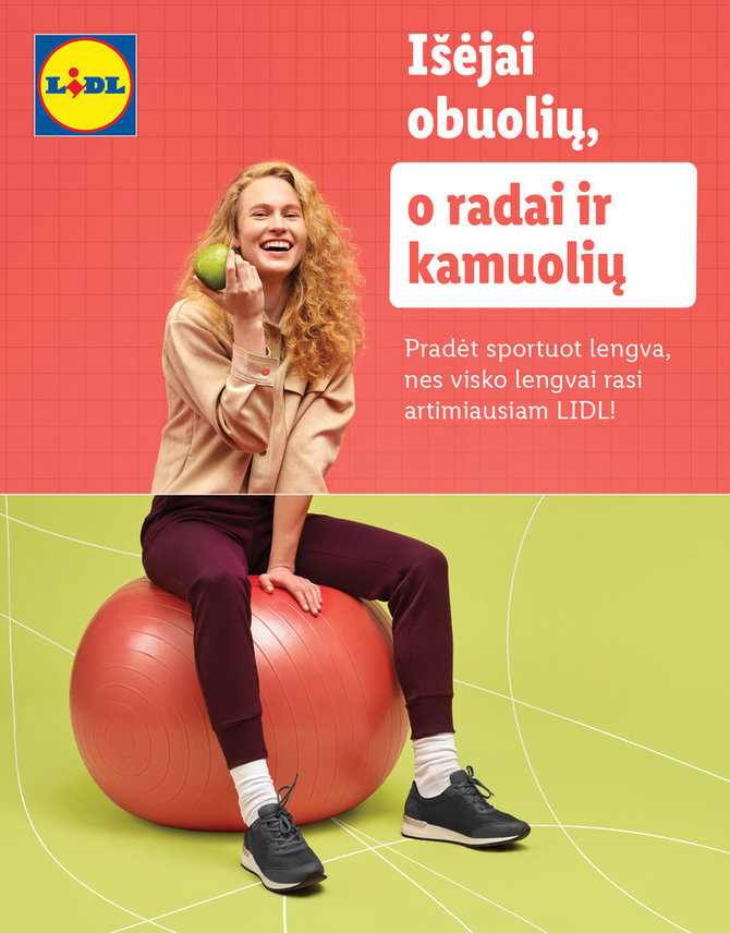 LIDL nuotr./Užteks kalbėti, laikas pradėti: „Lidl“ visą sausio mėnesį kvies atrasti savo sporto šaką