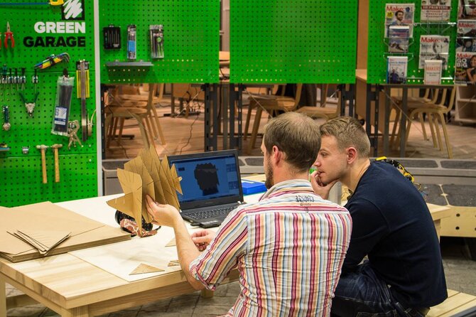 Organizatorių nuotr./„Green Garage“ įkurs erdvę,  kurioje galėsite asmeniškai išbandyti technologijų pritaikymą kūryboje