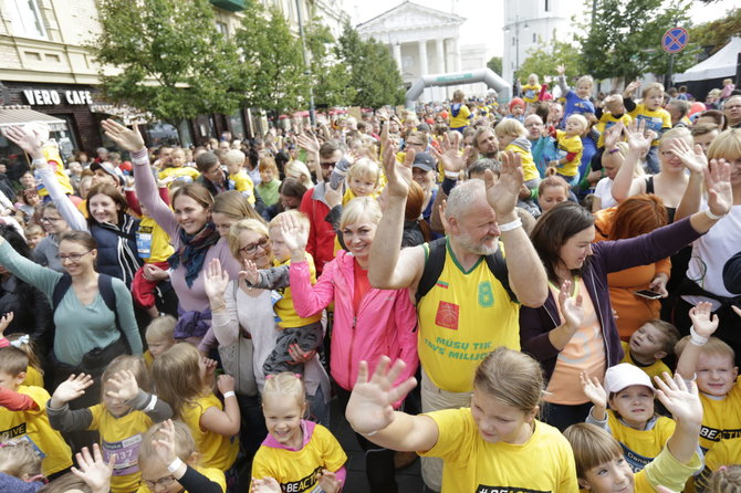 „Danske Bank Vilniaus maratono“ archyvo nuotr./Vaiko aktyvumas prasideda nuo šeimoje formuojamų įpročių
