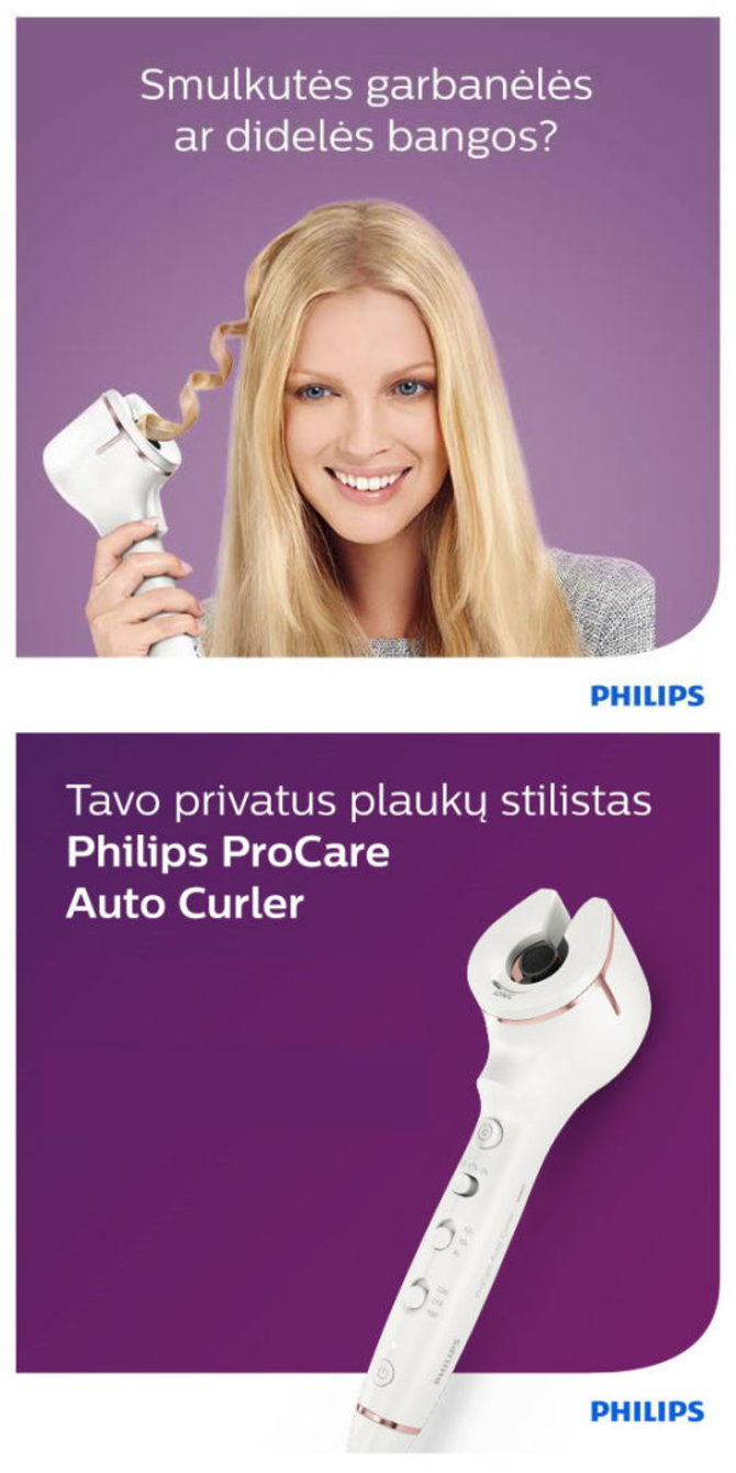 Projekto partnerio nuotr./Philips AutoCurler