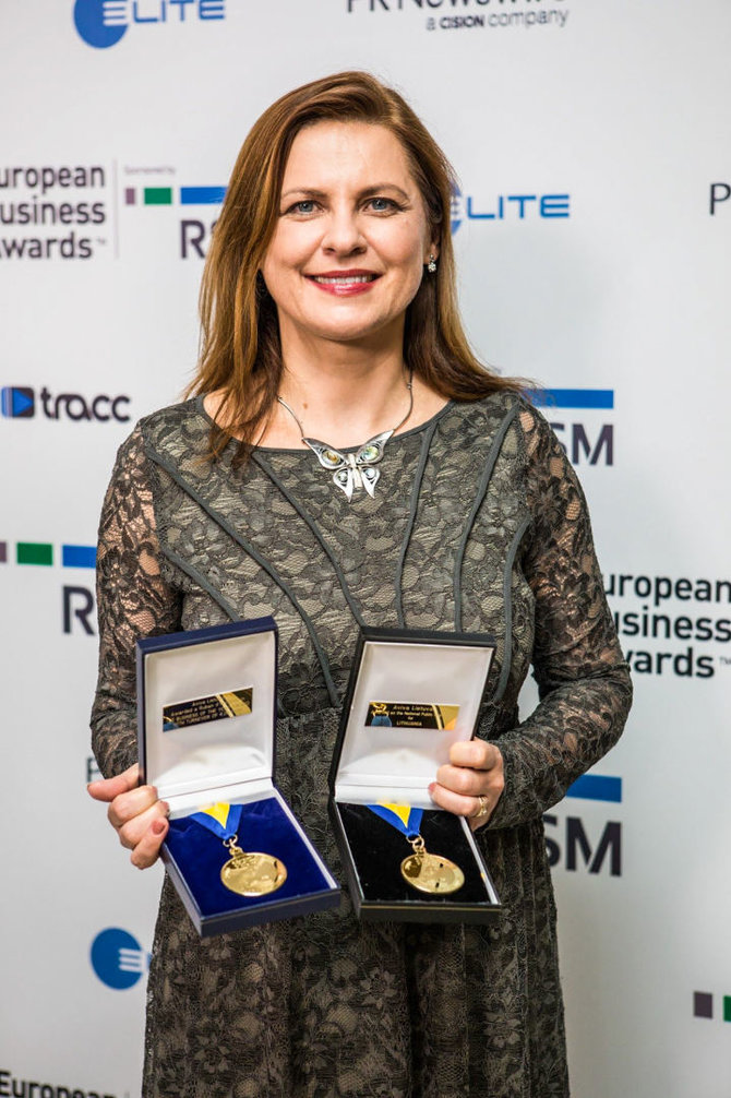 „European Business Awards“ nuotr./„Aviva Lietuva“ generalinė direktorė Asta Grabinskė