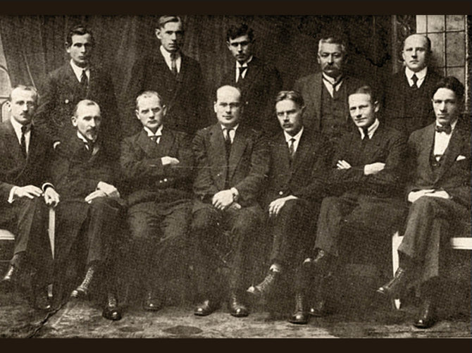 Archyvo nuotr./Steigiamojo Seimo socialdemokratų frakcija, 1921 m. 