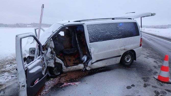 Kauno apskrities policijos nuotr./Avarija Lančiūnavos kaime