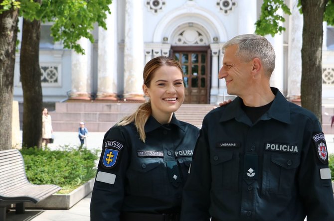 Kauno apskrities policijos nuotr./Policininkų Umbrasų šeima