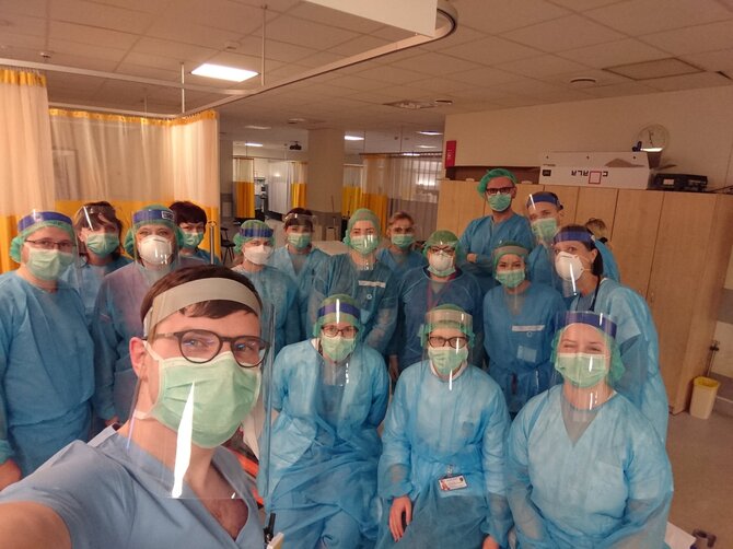 Kauno klinikų nuotr./Kauno klinikų Skubios pagalbos skyriaus darbuotojai