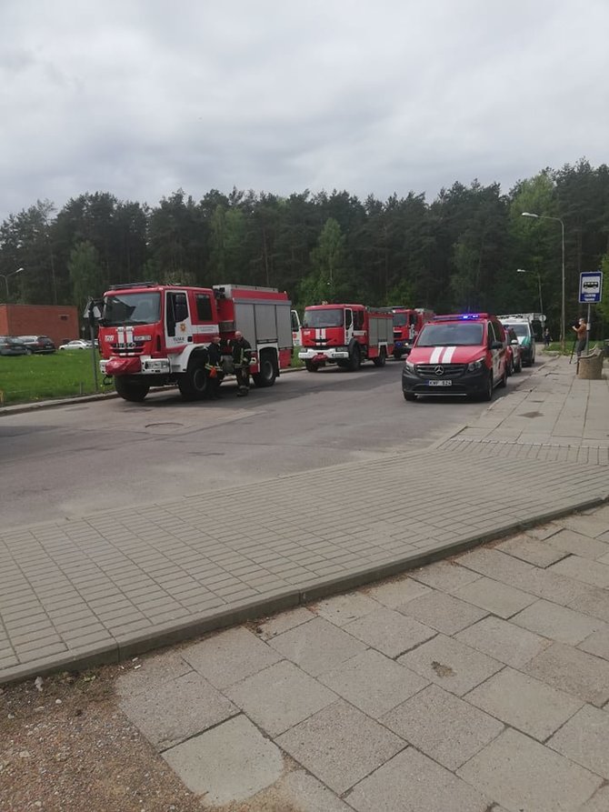 Skaitytojos Irenos nuotr./Vilniaus ligoninėje kilus gaisrui, žuvo pacientas