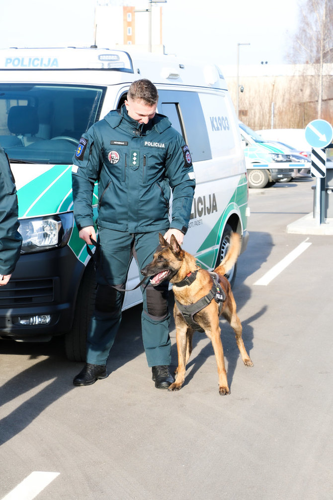 Kauno apskrities policijos nuotr./Audrius Petrėnas ir Fleksas