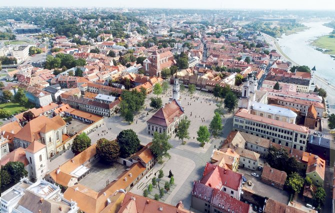 Kauno miesto savivaldybės nuotr./Rotušės aikštės vizualizacija