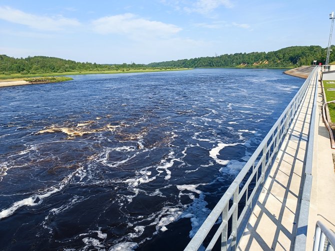 Karolinos Stažytės nuotr./Pliavinių hidroelektrinė Latvijoje