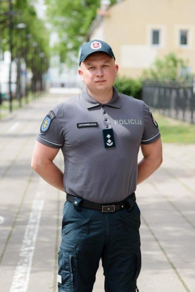 Kauno apskrities policijos nuotr./Kaišiadorių policijos viršininkas Jurgis Ostromeckas