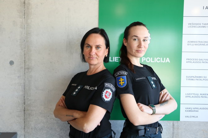 Kauno apskrities policijos nuotr./Kauno policijos pareigūnės – Rūta Urbonavičienė ir jos dukra Gabrielė