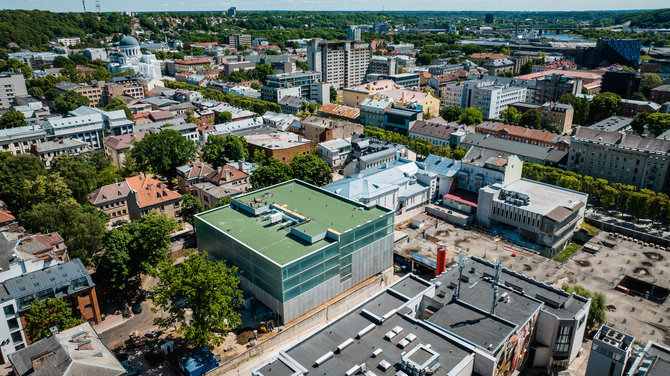 Kauno miesto savivaldybės nuotr./Automobilių saugyklos statybos Kauno centre