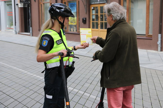 Kauno apskrities policijos nuotr./Kauno policijos prevencinė priemonė