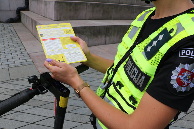 Kauno apskrities policijos nuotr./Kauno policijos prevencinė priemonė