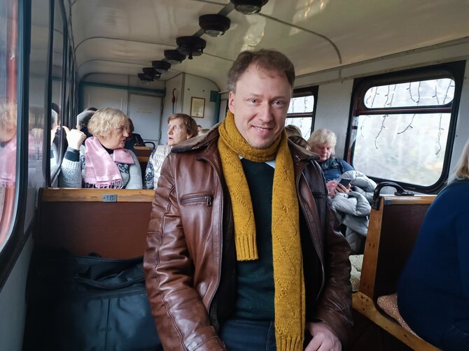Karolinos Stažytės nuotr. / „Aukštaitijos siaurojo geležinkelio“ direktorius dr. Darius Liutikas