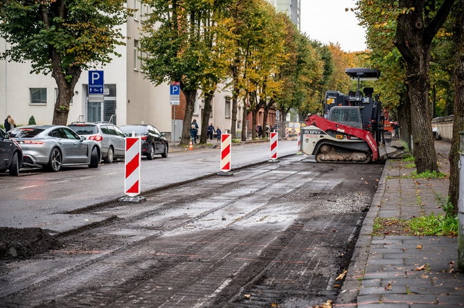 Kauno miesto savivaldybės nuotr./Griunvaldo gatvė Kaune