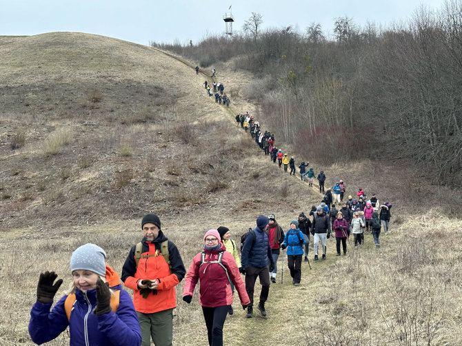 „Aplink Lietuvą“ nuotr./Žygeiviai