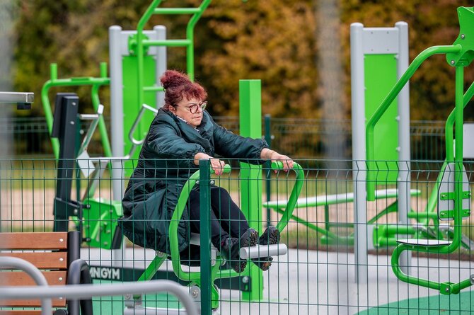 Kauno miesto savivaldybės nuotr./Atnaujintas Antakalnio parkas Aleksote