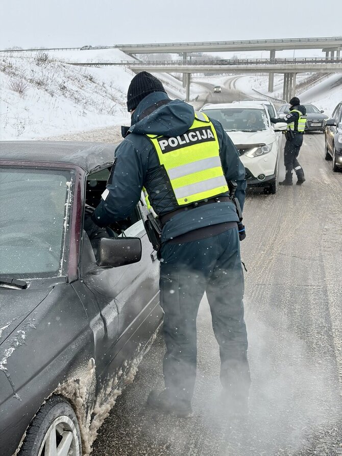 Kauno apskrities policijos nuotr./Kauno apskrities policijos patikros keliuose