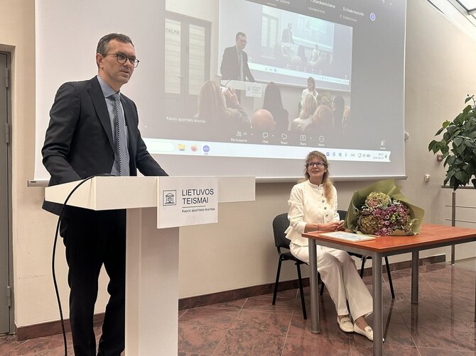 Kauno apylinkės teismo nuotr./Pristatyta naujoji Kauno apylinkės teismo pirmininkė Sigita Meškauskienė