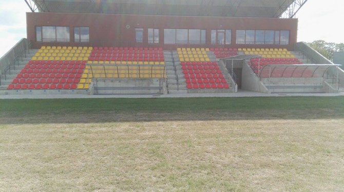 Sporto klubo "Vulkanas" nuotr./Jurbarko stadiono rekonstrukcija