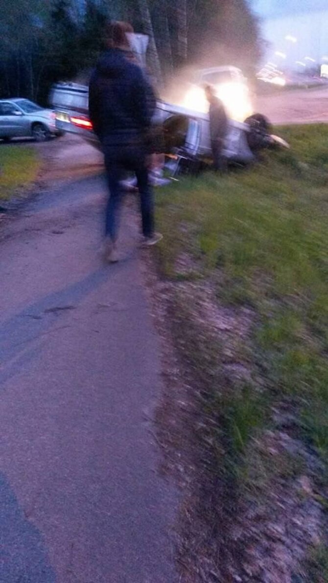 „Facebook“ nuotr./„Audi“ ir BMW avarija Kauno rajone