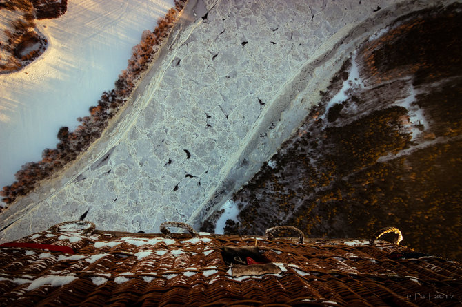 Pauliaus Grigaliūno nuotr./Birštonas žiemą – iš paukščio skrydžio
