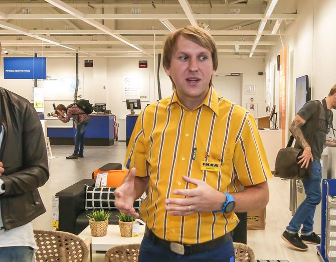Beno Dragūno nuotr./IKEA parduotuvės vadovas Marius Martinaitis