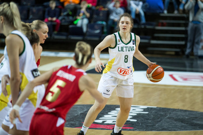 Mariaus Vizbaro / 15min nuotr./2019 m. Europos moterų krepšinio čempionato atrankos C grupės rungtynės : Lietuva - Rusija
