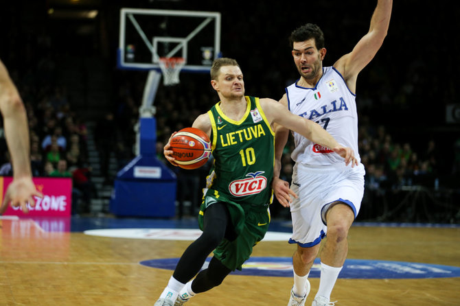 Mariaus Vizbaro / 15min nuotr./FIBA pasaulio taurės atranka : Lietuva - Italija 